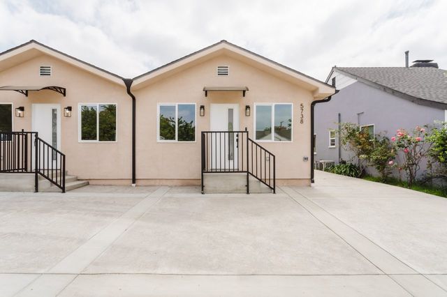 Newly built ADU interior with high ceilings and open-concept layout in North Hollywood